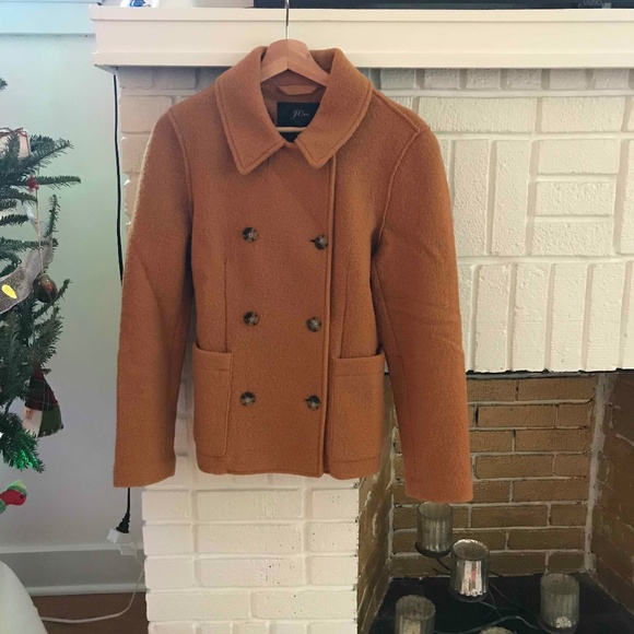 JCrew Boiled Wool Peacoat - Picture 1 of 3